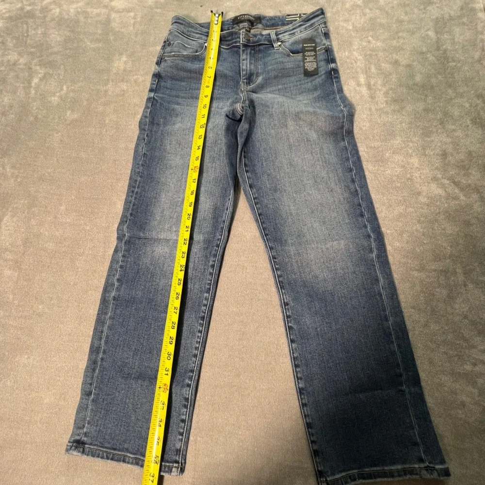 Liverpool Los‎ Angeles Kennedy Crop Straight Jeans Blue Denim Size 6/28 NEW